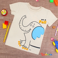 Elephant 5-6 Year Cream T Shirt